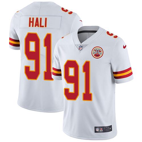 Nike Chiefs #91 Tamba Hali White Men's Stitched NFL Vapor Untouchable Limited Jersey